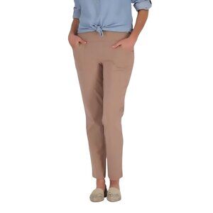 Wicked by Women with Control Ankle Pants Pockets 1XP plus petite Taupe NWT